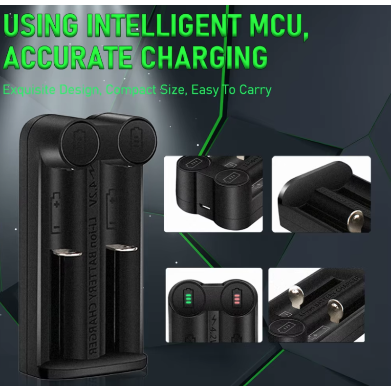 21700 Battery Charger for 18650 CR123A 14500 with Intelligent MCU Tech and Safety Features Efficient Solution