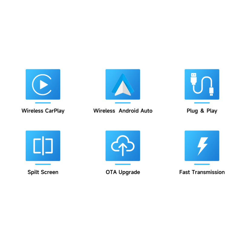 CarlinKit 2air 5.0 Wireless Adapter CarPlay Android Auto Seamless Integration Cross-Platform Compatibility