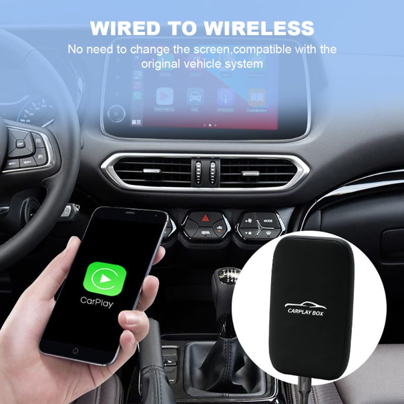 Carplay Box Wireless Android Auto Adapter with Netflix YouTube for Ultimate In-Car Entertainment Device
