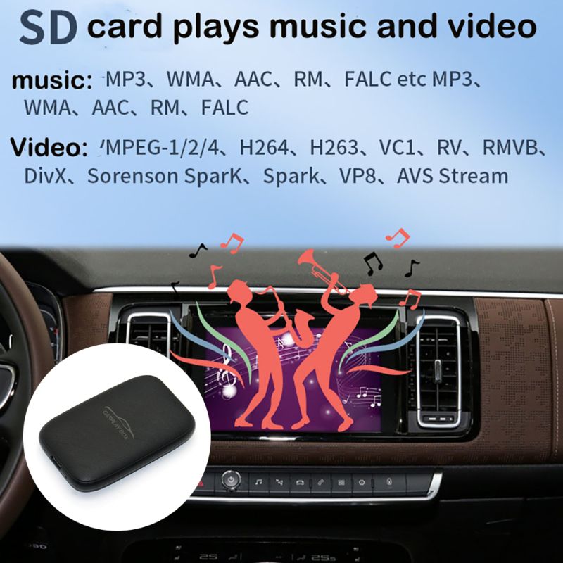 Carplay Box Wireless Android Auto Adapter with Netflix YouTube for Ultimate In-Car Entertainment Device