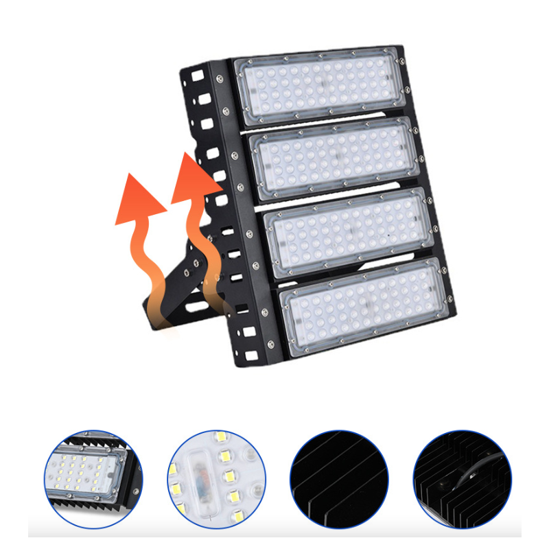  LED module tunnel light outdoor waterproof high pole stadium light 200W high-power engineering module floodlight