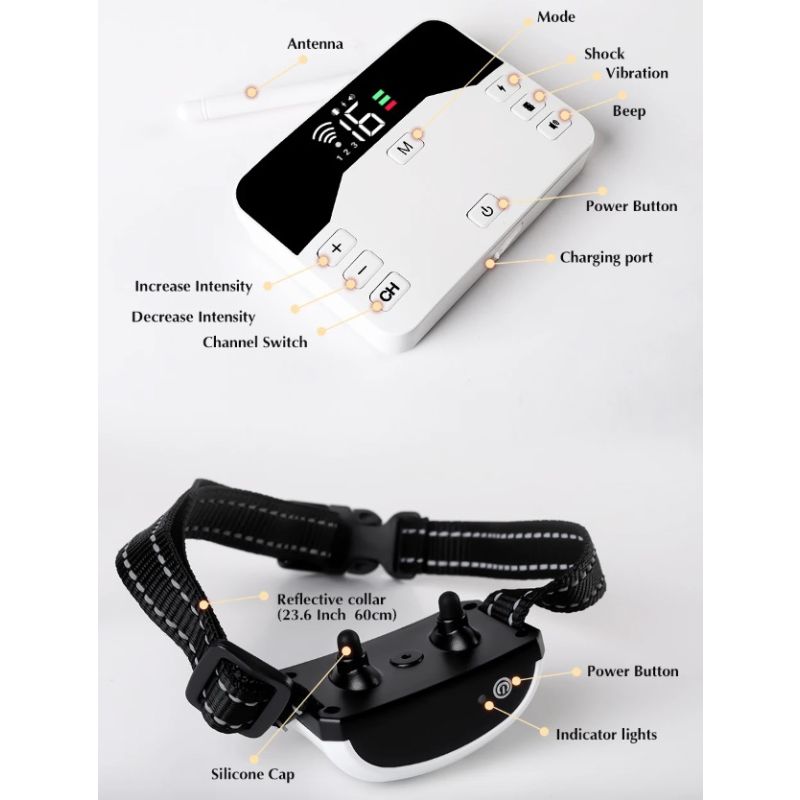 Wireless Dog Fence System Remote Training Collar for All Size Dogs Safe Pet Containment and Behavior Management