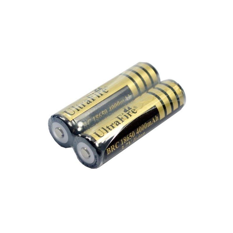 Ultrafire BRC 4000mAh 3.7V Li-ion Rechargeable Batteries High Capacity Quick Recharge for Photography Hiking
