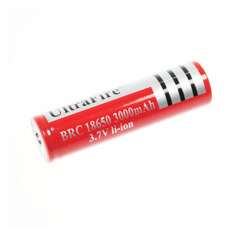 UltraFire BRC 3000mAh 3.7V Li-ion Rechargeable Battery Long-Lasting Power for Flashlights Cameras