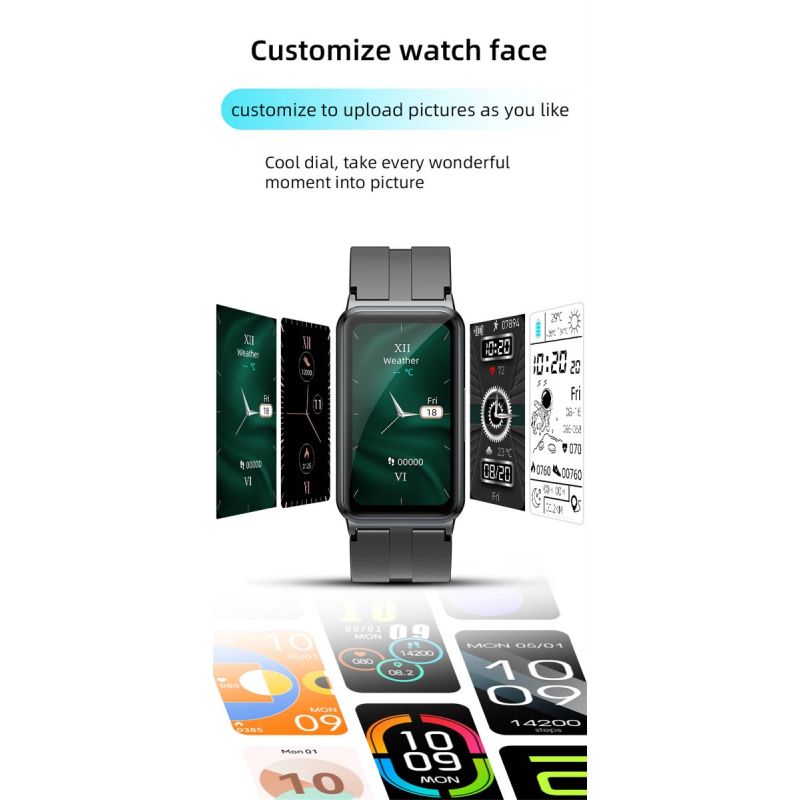 EP01 Blood Glucose Sugar Smart Watch ECG HRV heart rate temperature 1.47