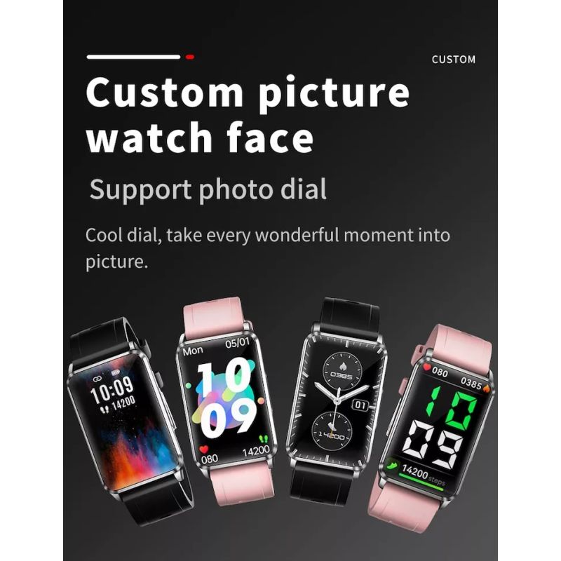 EP02 Blood Glucose Sugar Smart Watch ECG HRV heart rate temperature 1.57