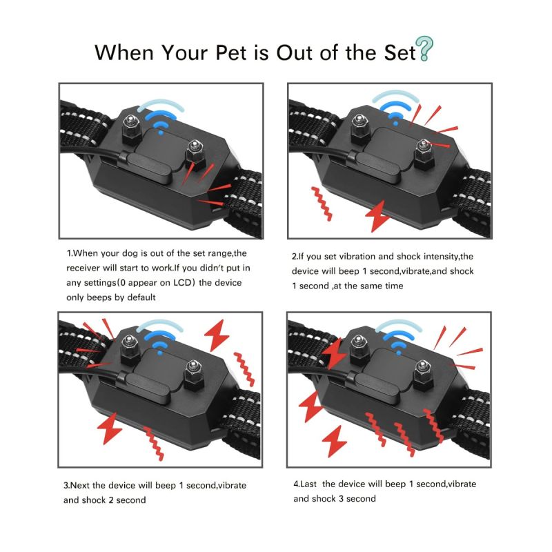 GPS Wireless Dog Fence Outdoor Pet Fencing Device 3280 Ft Range Easy Installation for Pet Safety and Freedom