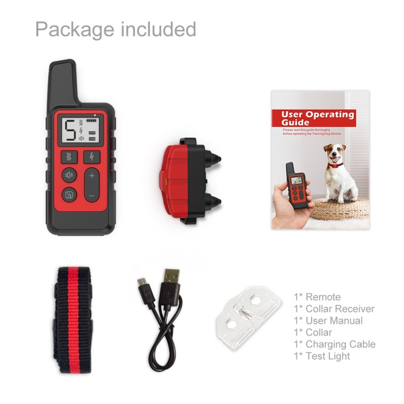 NEW Waterproof Rechargeable Dog Training Collar with Adjustable Shock Levels Effective Behavior Correction