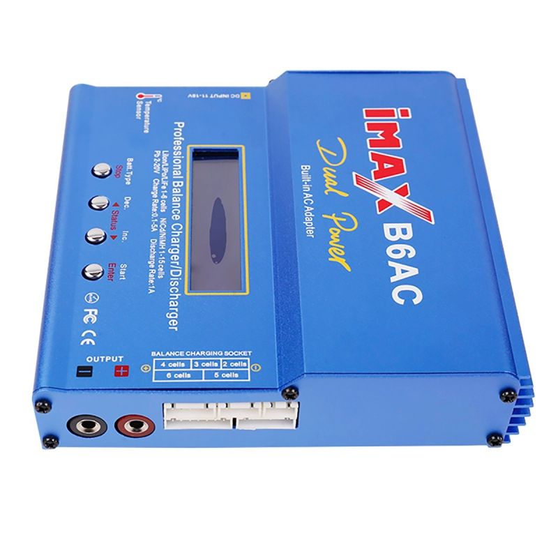 Imax B6AC 80W 6A RC Charger with Digital LCD for LiPo NiMH Battery Maximum Safety Rapid Charging