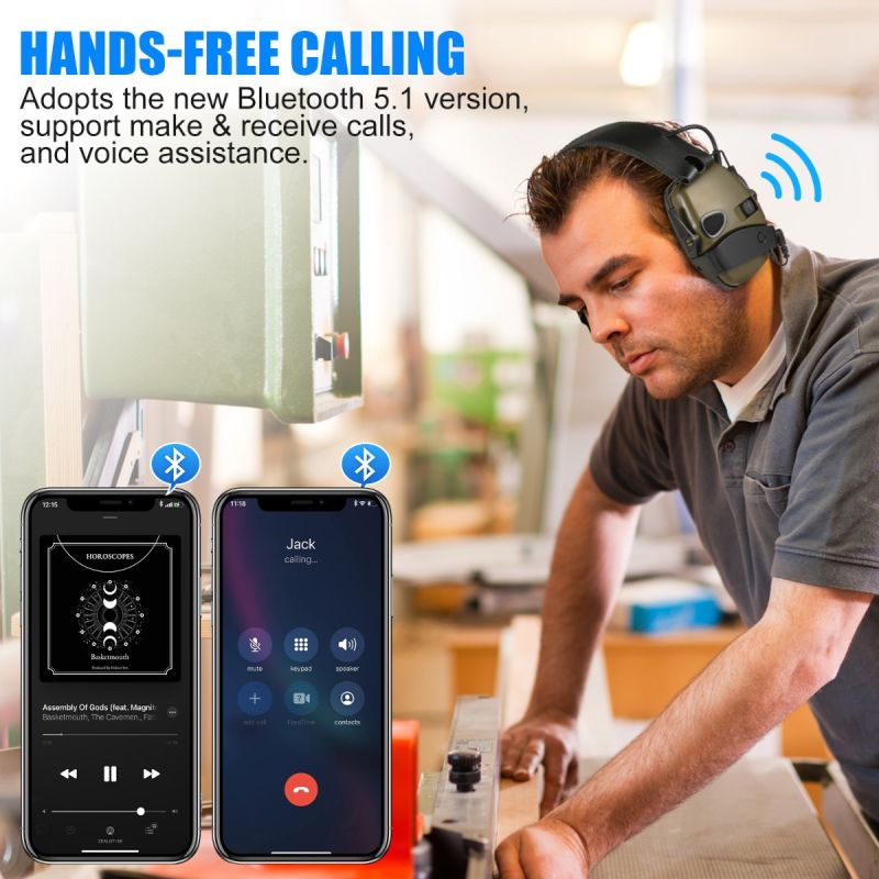 IMPACT SPORT Tactical Electronic Shooting Earmuff Outdoor Sports Hearing Protection with Sound Amplification