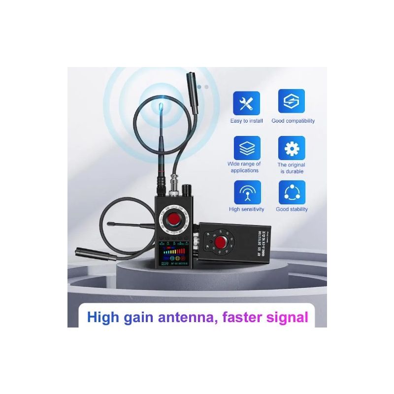 K19 Wireless RF Signal Detector GPS Tracker Compact Security Device for Privacy Protection and Surveillance Detection