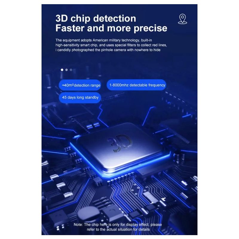 K19 Wireless RF Signal Detector GPS Tracker Compact Security Device for Privacy Protection and Surveillance Detection