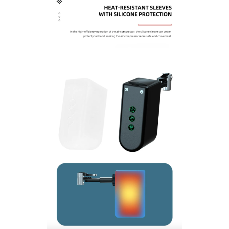 HT09 Mini Bike Pump Portable Electric Air Pump with High-Precision Pressure Sensor Lightweight Design