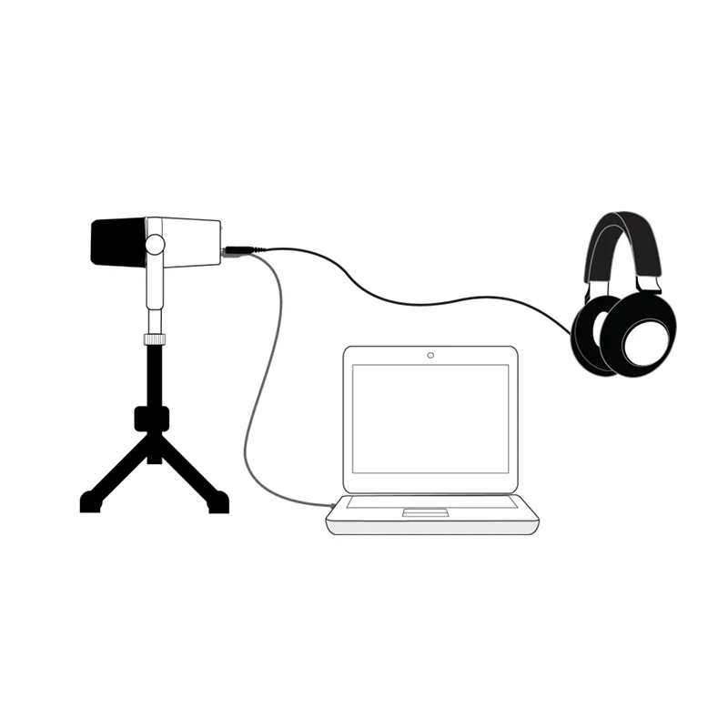 MV7 Professional Dynamic Microphone for Podcasting Live Streaming and Recording High-Quality Sound