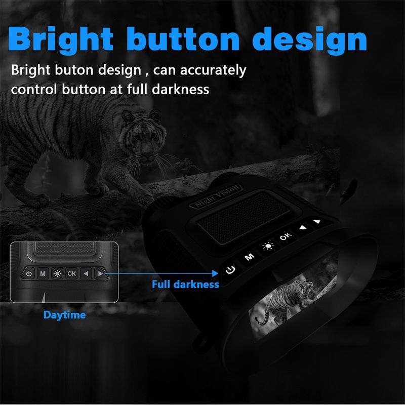 DT29 Night Vision Binoculars 850nm Infrared 1080P HD 8X Digital Zoom for Outdoor Wildlife Observation