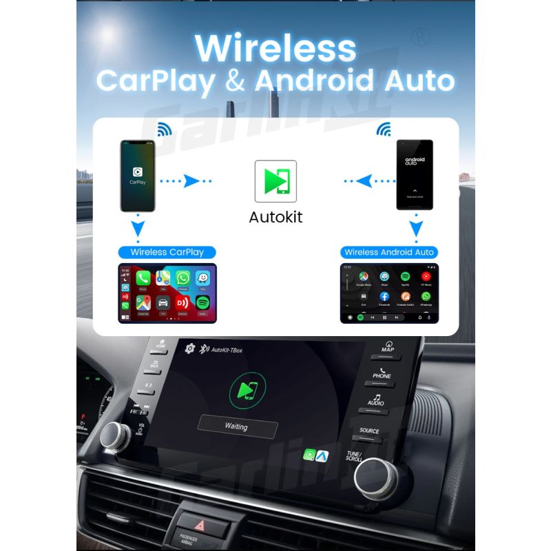 CarlinKit CarPlay Ai Box QCM6125 Android 13 Seamless Multitasking with Factory-Installed CarPlay Streaming