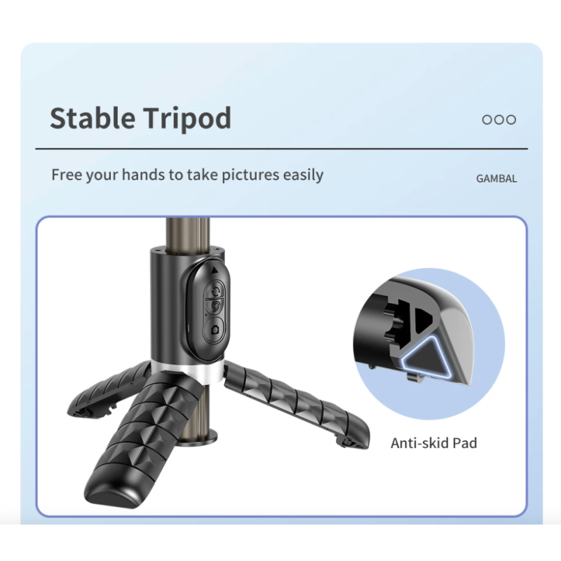 Q18 Selfie Stick with 360 Rotation and Smart Tracking Gimbal Stabilizer for Stable Mobile Photography