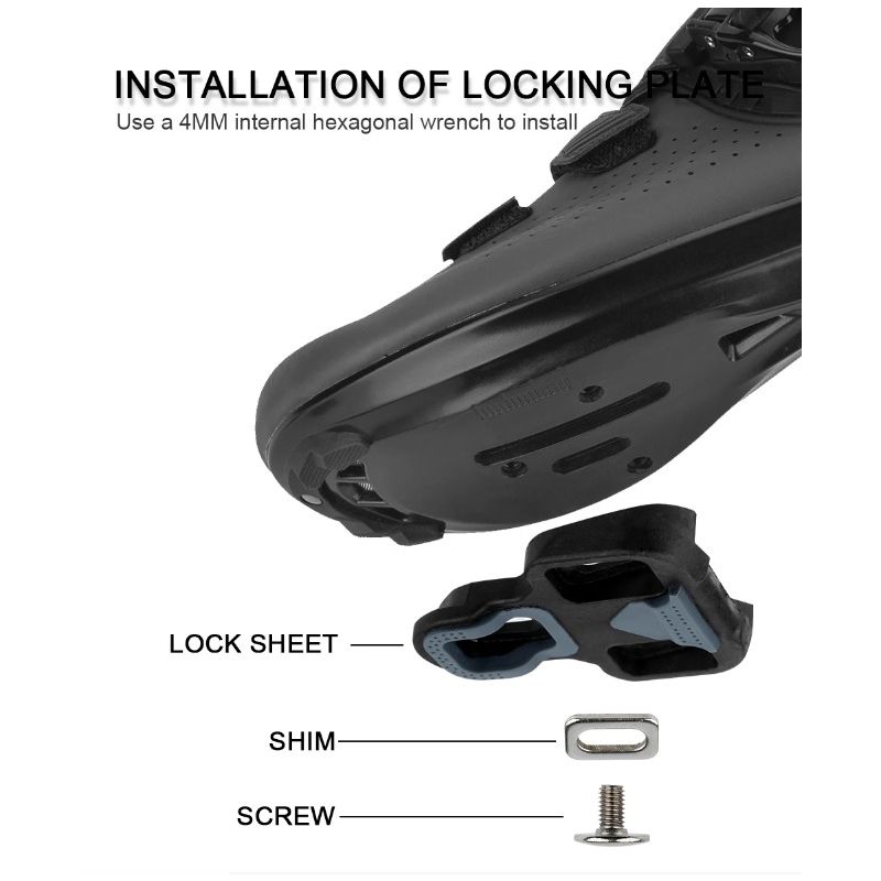 RACEWORK Road Bike Pedal Ultra Light Carbon Fiber Self-Locking SPD Keo Compatible Ideal for Cycling Enthusiasts