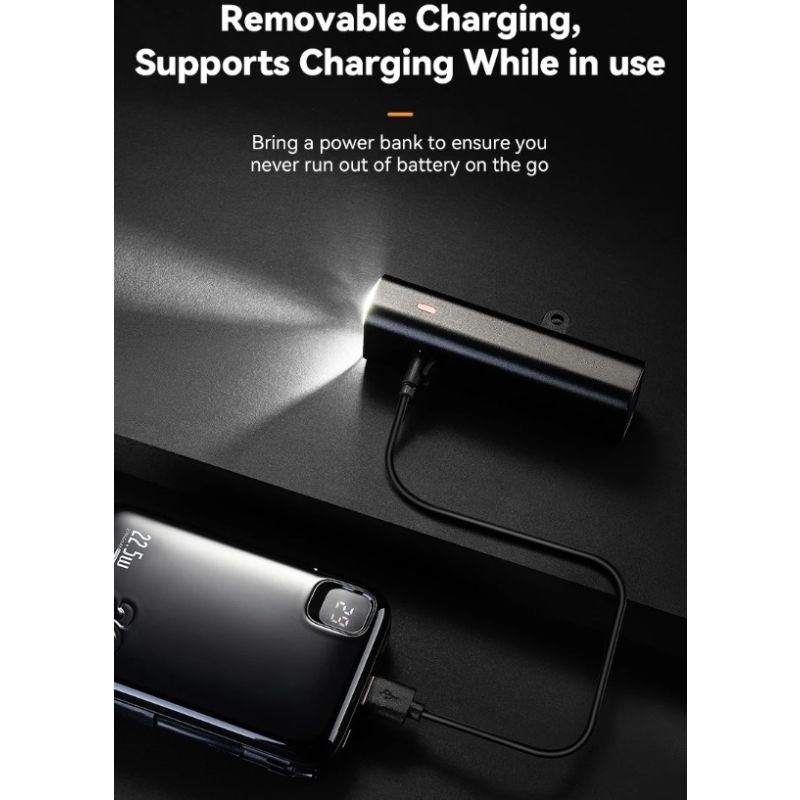 ROCKBROS RHL-1000LUMEN Bike Front Light Rainproof LED Cycling Headlight Type-C Rechargeable for Night Riding