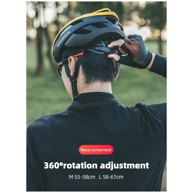 ROCKBROS Bicycle Helmet Ultralight Cycling Helmet Anti-Sweat Technology Shock Resistant for Outdoor Sports