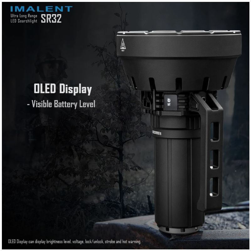 IMALENT SR32 120000 Lumens Powerful Flashlight for Outdoor Lighting Beam Distance 2080m Durable Rechargeable