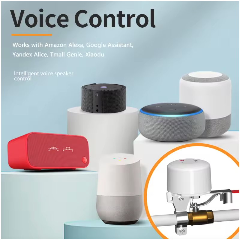 Tuya WiFi Water Valve Gas Shutoff Ball Valve Timer Smart Faucet Controller Remote Manipulator Support