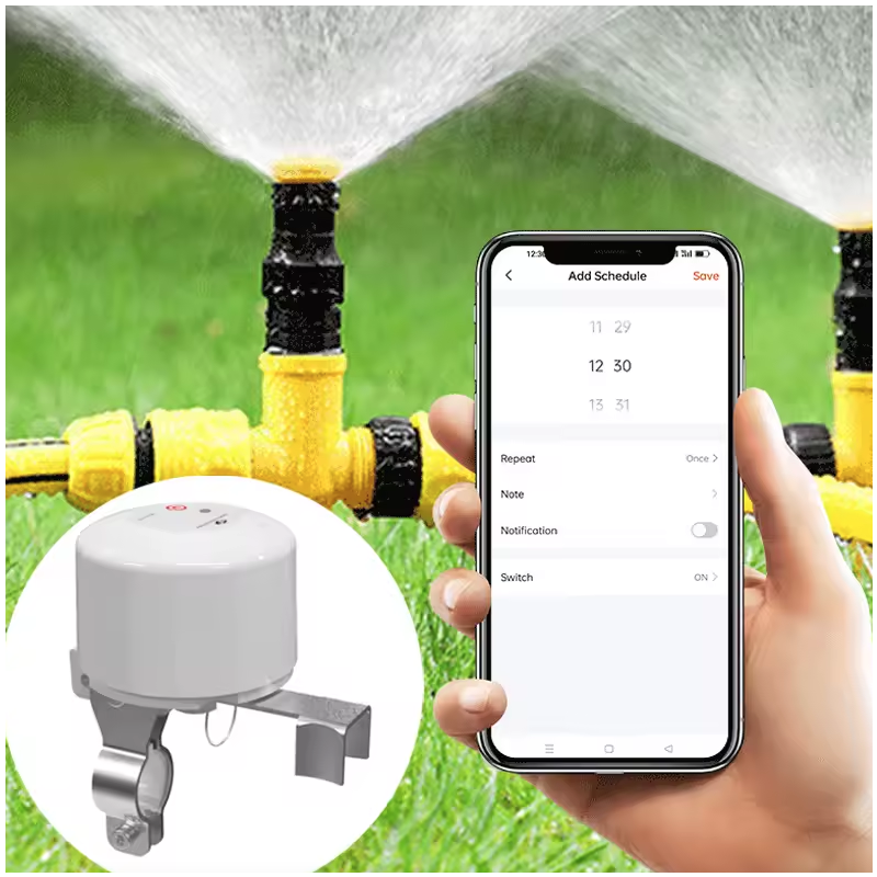 Tuya WiFi Water Valve Gas Shutoff Ball Valve Timer Smart Faucet Controller Remote Manipulator Support