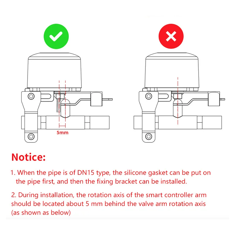 Tuya WiFi Water Valve Gas Shutoff Ball Valve Timer Smart Faucet Controller Remote Manipulator Support