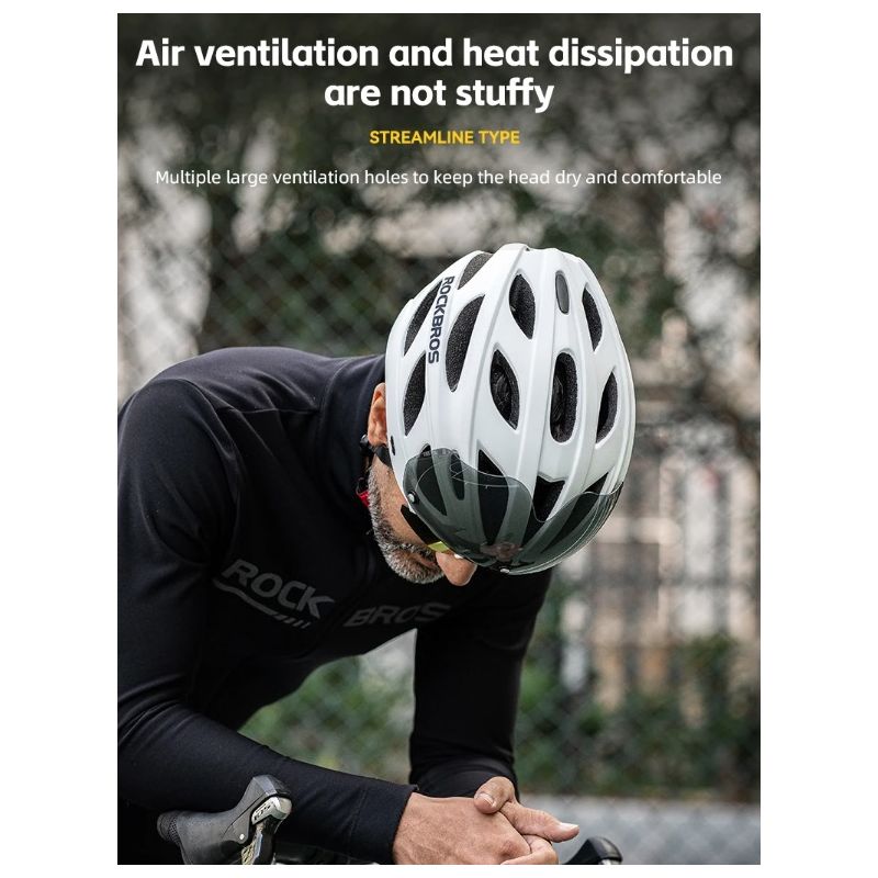 ROCKBROS ULTRALIGHT Bicycle Helmet Shock Resistant Breathable for MTB Road Cycling with Ventilation System