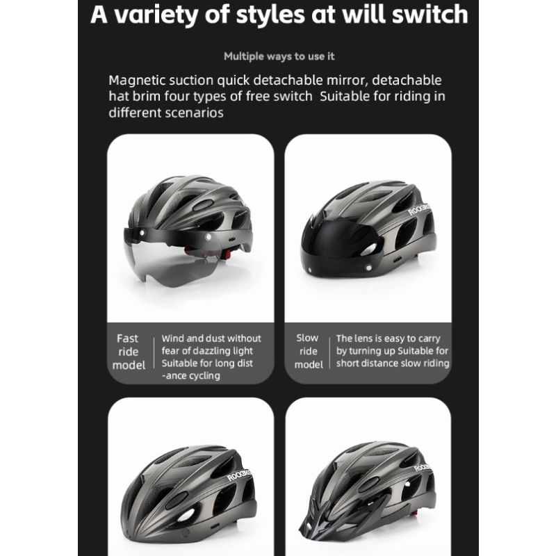 ROCKBROS ULTRALIGHT Bicycle Helmet Shock Resistant Breathable for MTB Road Cycling with Ventilation System