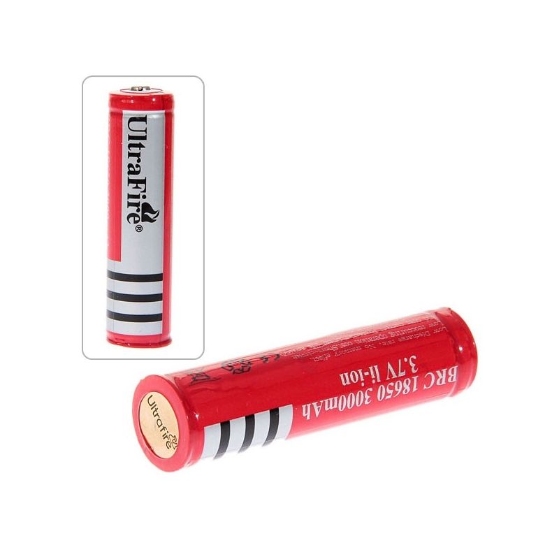 UltraFire 18650 3.7V 3000mAh Rechargeable Battery for Flashlights Vape Devices High-Drain Devices Eco-Friendly