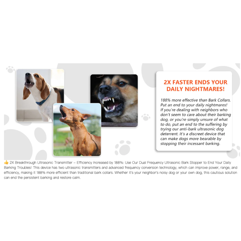 Ultrasonic Barking Stop Device, Dog Driving Device, Noise Prevention Training Device, Automatic Dog Barking Stop Device Ultrasonic Anti Barking Device