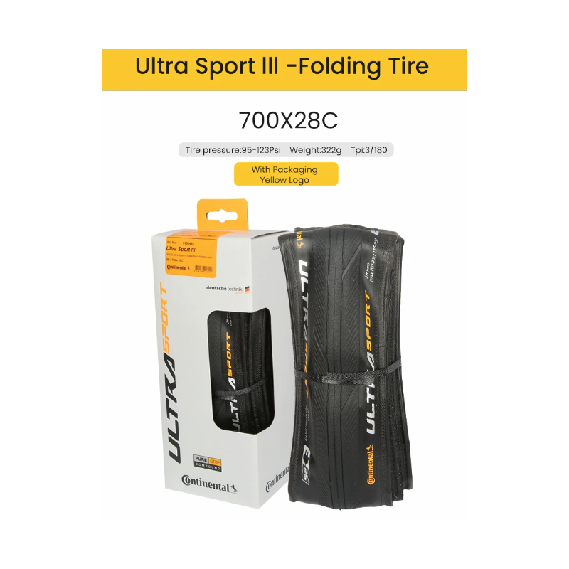 Continental ULTRA SPORT Ⅲ GRAND SPORT RACE Road Bike Tire 700x23C/25C/28C Lightweight Durable Anti-Puncture