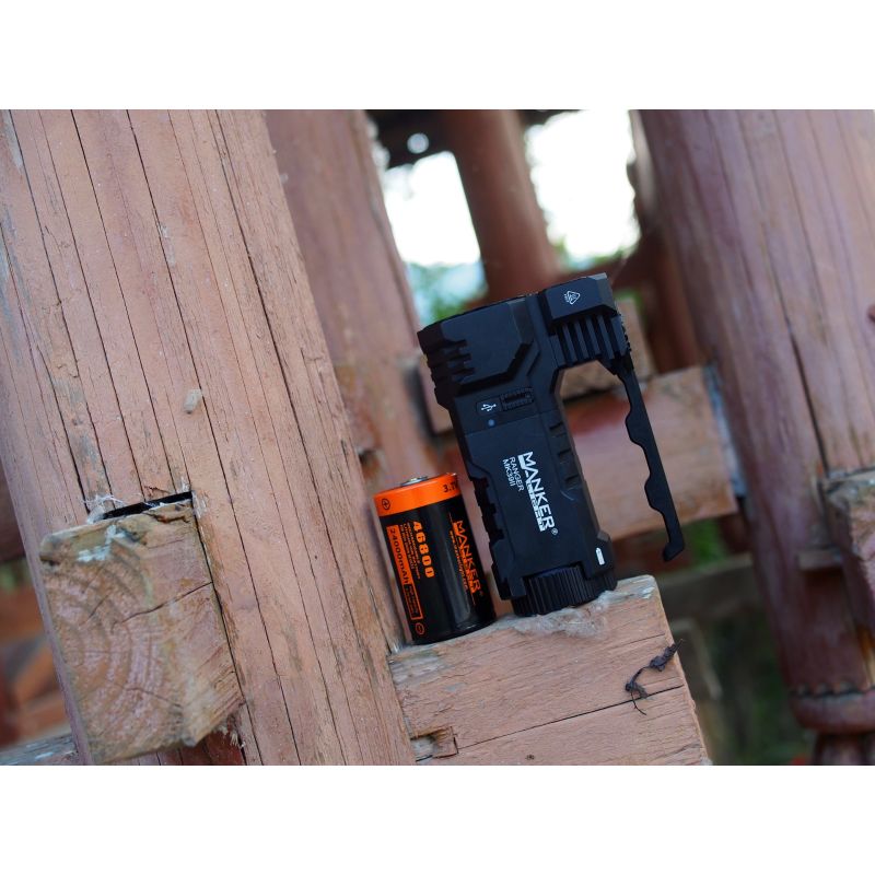Manker Ranger MK39 II Durable Flashlight Combo Spotlight Floodlight USB Rechargeable for Hiking Camping
