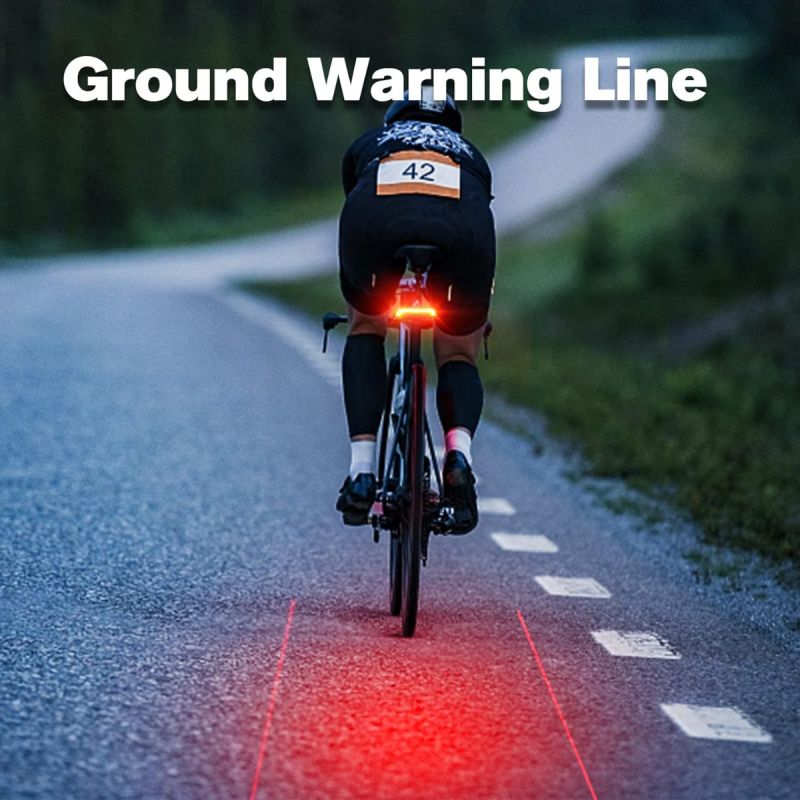 Meilan X5 Smart Bike Tail Light with Turn Signals and Automatic Brake Light Wireless Remote Control Bike Rear Light Back USB Rechargeable Safety Warning Cycling Light