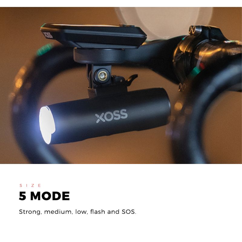 XOSS XL-400 Bike Light 400 Lumens USB Rechargeable Waterproof Headlight for Urban Cycling and MTB