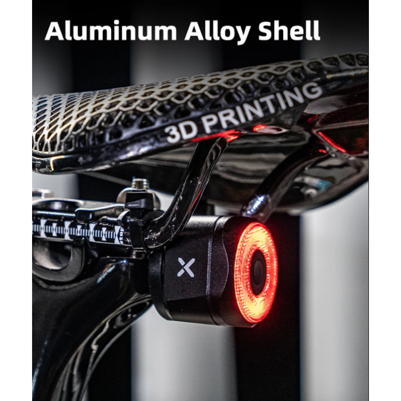 XOSS XR Pro Smart Rear Light Bicycle Safety with Automatic Brake Detection USB Charging Waterproof Design