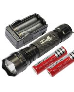 Multi Color Select UltraFire 501B U2 1300 Lumens 5 Modes LED Flashlight  2*18650 Battery  Charger