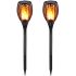 Upgraded Solar Flickering Flame Lights Waterproof Auto OnOff for Patio Garden Driveway EcoFriendly Lighting