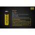 Nitecore 18650 NL1826 Rechargeable Li-ion Battery 2600mAh 3.7V Reliable for Flashlights Cameras High-drain Devices