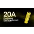 NITECORE NL2160HP 6000mAh 3.6V 21700 USB-C Li-ion Rechargeable Battery High Capacity Portable Power Source