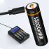 BESTON 18650 3.7V 3500mAh Micro USB Rechargeable Lithium Battery High Capacity for Electronics DIY Outdoor Use
