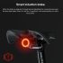 MEROCA MX2 Smart Sensor Brake Tail Light USB Charging High-Power LEDs Mountain Road Bike Cycling Safety