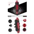 Portable USB Rechargeable Bicycle Taillight Rear Safety Light with Dynamic Flash Modes for Cycling Visibility