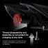 MEROCA MX2 Smart Sensor Brake Tail Light USB Charging High-Power LEDs Mountain Road Bike Cycling Safety