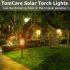 Upgraded Solar Flickering Flame Lights Waterproof Auto OnOff for Patio Garden Driveway EcoFriendly Lighting