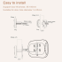 Digital Door Viewer Peephole Door Camera Doorbell 2.8-inch Night Vision Photo Shooting Digital Door Monitoring for Home Security