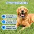 Wireless Dog Fence Collar, GPS Pet Containment System, Rechargeable Dog Bark Collar , Waterproof Anti Barking Trainer, for Dogs 15-120 lbs