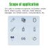 9V 6F22 650mAh USB Rechargeable Battery Eco-Friendly Li-ion Power for Toys Microphone Multimeter and More