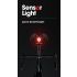 Smart Bicycle Tail Light with Auto Start Stop Brake Light USB Charge IPX6 Waterproof Cycling Safety Light